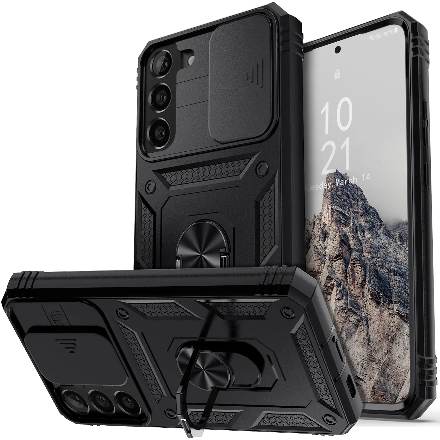 Samsung S21 Case with Ring & Camera Cover 3