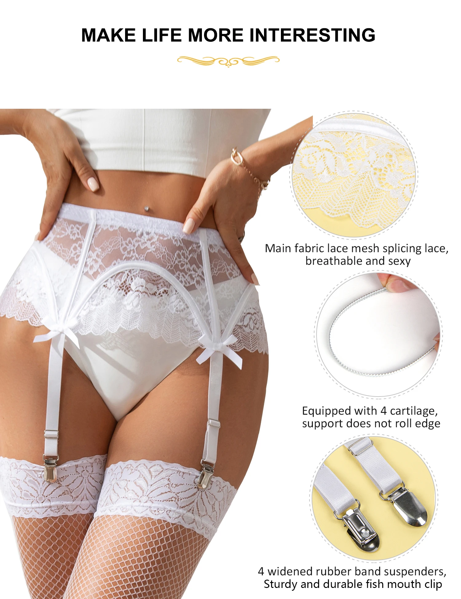 punk garter belt High Waisted Garter main image 0