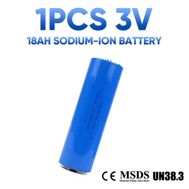Battery 3V Sodium Ion 46145 Rechargeable Battery 18AH Above 3000 Cycles