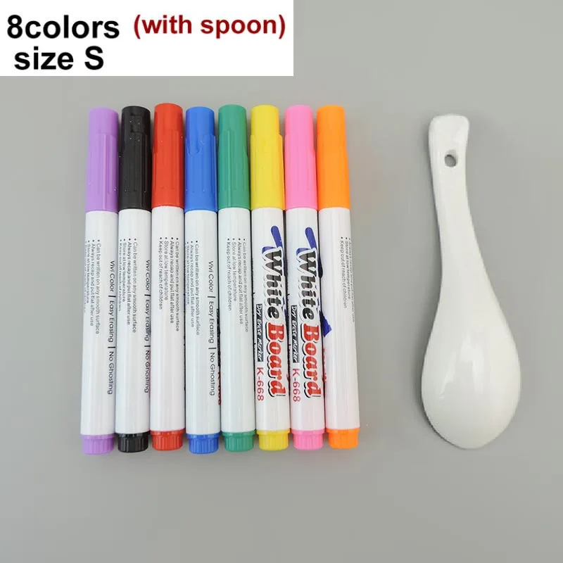 8/12pcs Magical Water Painting Pen Whiteboard Markers Floating Ink Pen  Doodle Water Pens Montessori Early Education Toy Art Supplies Christmas,  Thanks