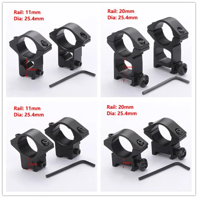 Hunting Scope Ring Mounts for 11mm 20mm Picatinny Rail Base rifle scope mount ring rifle scope mount scope mount adapter rail adapter threaded adapter