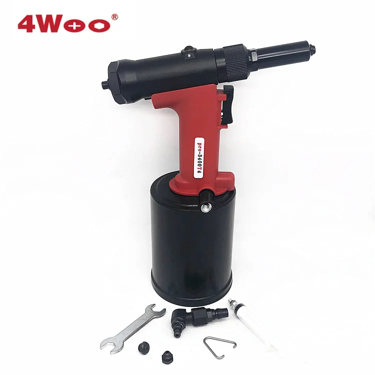 Self piercing rivet gun without suck nail bottle set for 4.8-6.4mm in aircraft manufacturing pro-3400T4