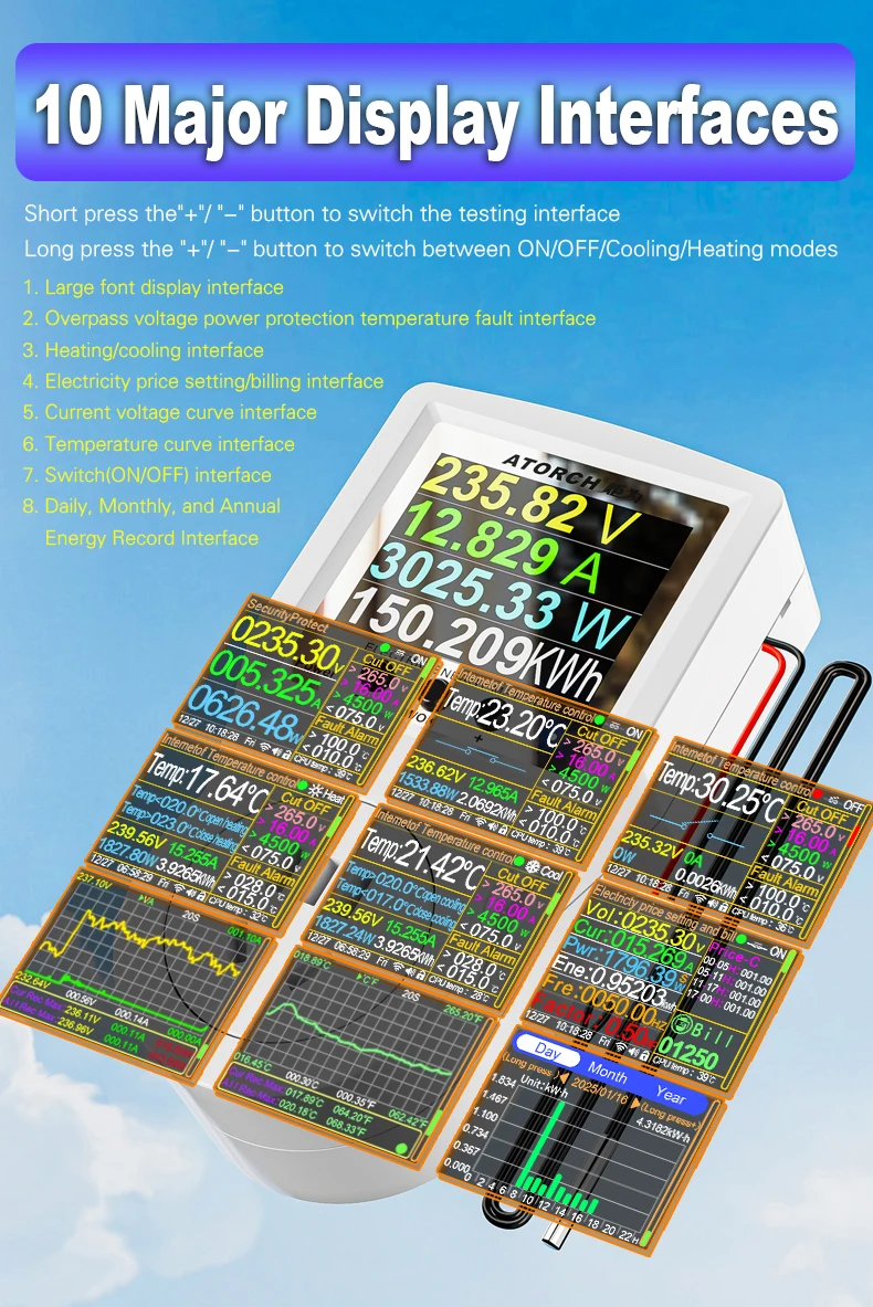 16A Tuya WIFI Smart Thermostat Steckdose Stecker Fernbedienung Temperatur Controller Timer Schalter Kühlung Heizung 3M NTC Sensor – Detail 2