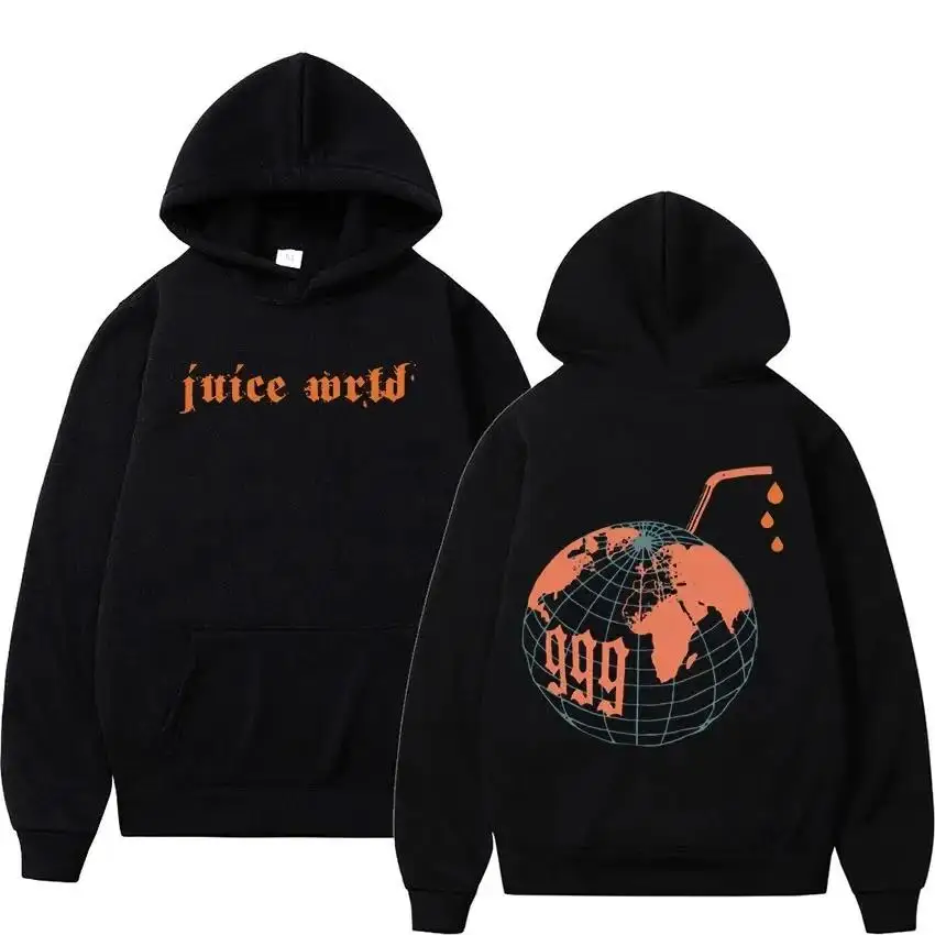 thumbnail image 1 of Sudadera con capucha de rapero Juice Wrld para hombres y mujeres, suéter de moda callejera, sudadera popular de hip hop, ropa de calle de manga larga de gran tamaño para invierno, 1 of 4
