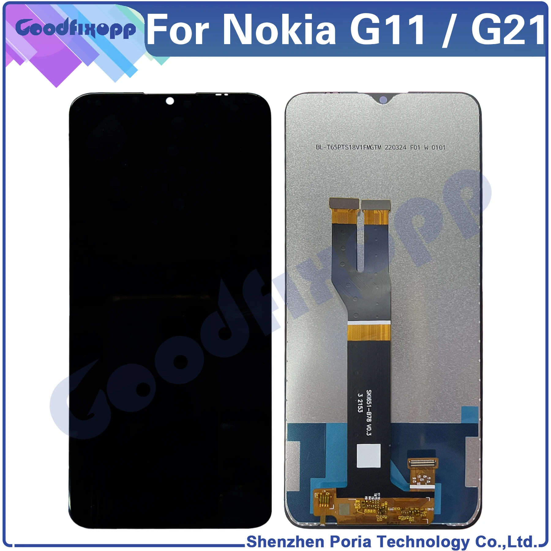 Schermo Per Nokia G11 Ta-1401 / G21 Ta-1418 Ta-1477 Ta-1415 Ta-1405 Ta-1404 Ta-1412 Display Lcd Touch Screen Digitizer Assembly