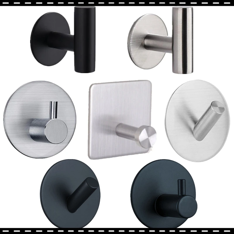 Stainless Steel Silver Bathroom Hardware Set, Towel Rack, Toilet Paper Holder, Towel Bar, Hook Bathroom Accessories matte black chromed sus 304 stainless steel toilet paper holder bathroom toilet roll holder towel ring rack bathroom accessories