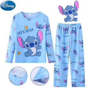 Lilo & Stitch Pyjamas Set Pour Enfants Garçons Filles Cartoon T-shirt  Pantalon Tenue Set Sleepwear