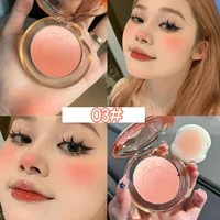 Peach Pink Blusher Matte Purple Cheek Tint Blush Makeup Lasting Brighten Facial Silky Smoothness Rouge Powder Palette Cosmetics 1