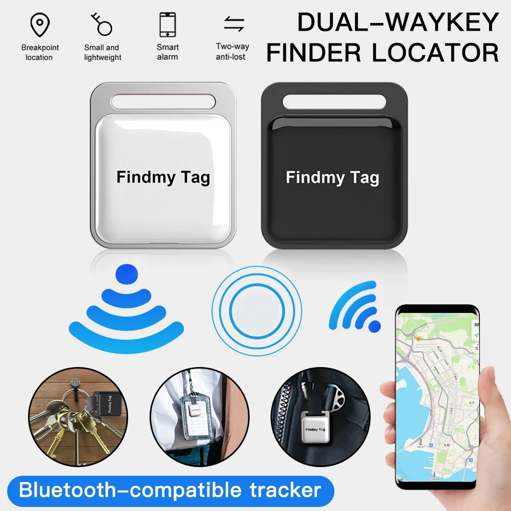 

Мини-брелок с защитой от потери, умная бирка, Bluetooth-совместимое устройство поиска, GPS, двунаправленный трекер сигнализации, телефон, кошелек, домашний питомец, ребенок K