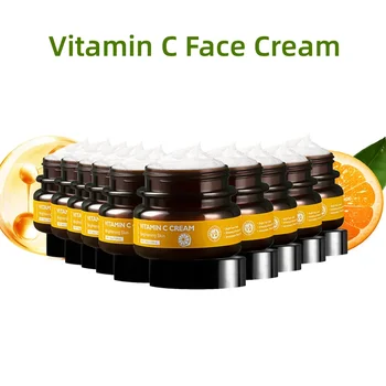 VIBRANT GLAMOUR Vitamin C Face Cream Brightening Skin Moisturizing Refreshing And Non Greasy 30G 10PCS 1