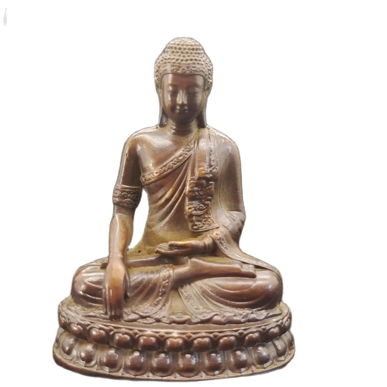 

Bronze Metal Buddha Statue Retro Decoration Feng Shui Thai Buddha Statue Sculpture Hindu Sakyamuni Tathagata Statue