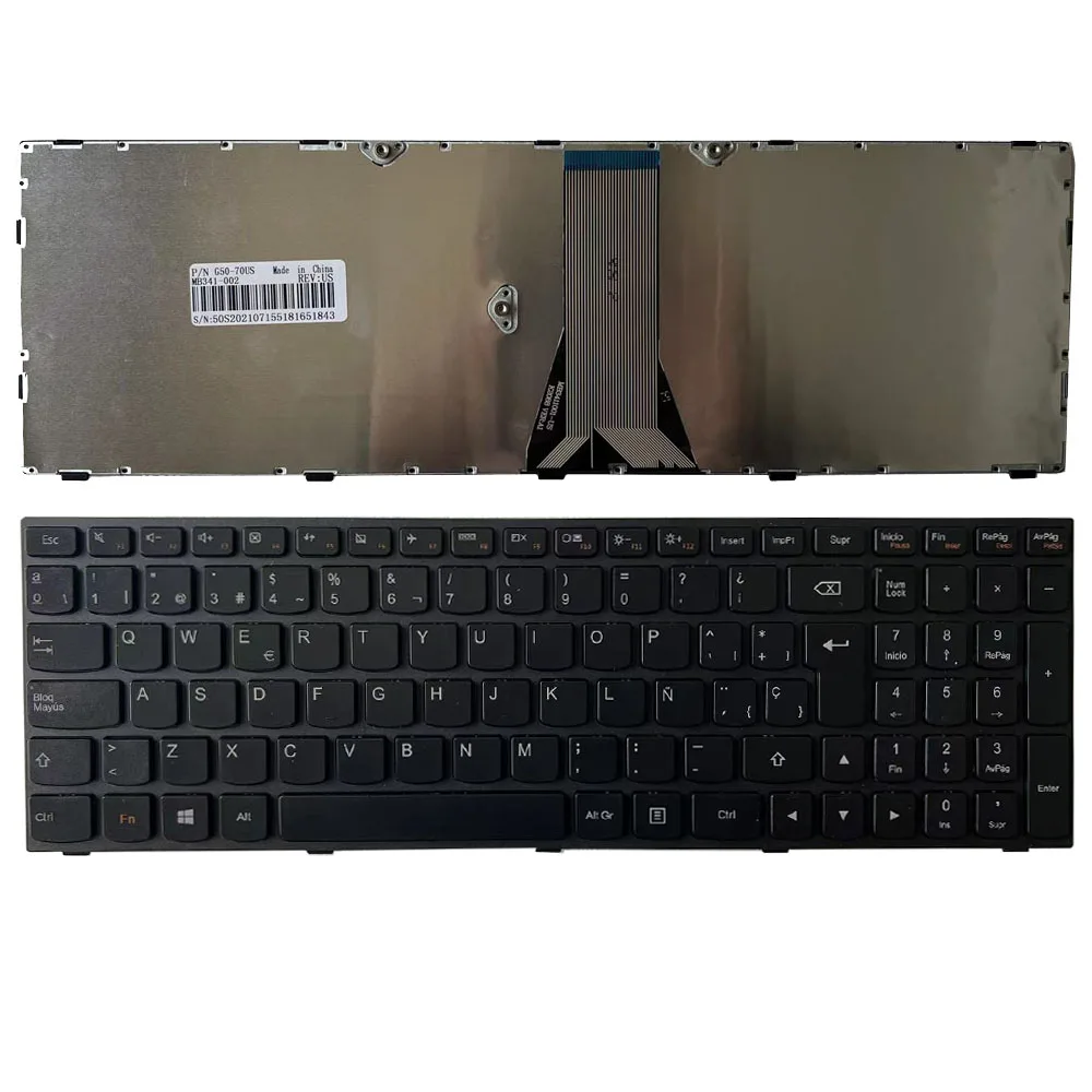 Nuova Tastiera Spagnola Per Lenovo G50-70 G50-45 B50 G50 G50-70At G50-30 G50-45 Z50 Z50-70 Z50-75 Sp Nero