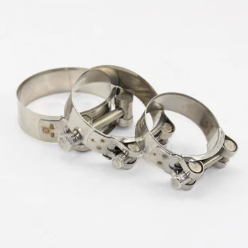 10 Pcs 304 Stainless Steel Powerful Hose Pipe Tube Clamps Exhaust Air Water Pipes Durable Sealing Powerful Strength Repair Tool