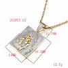VANAXIN Punk Mom And Kid Iced Out Paved AAA Full Cubic Zirconia Pendant Necklace For Men Hip Hop Silver Color  Jewelry 3
