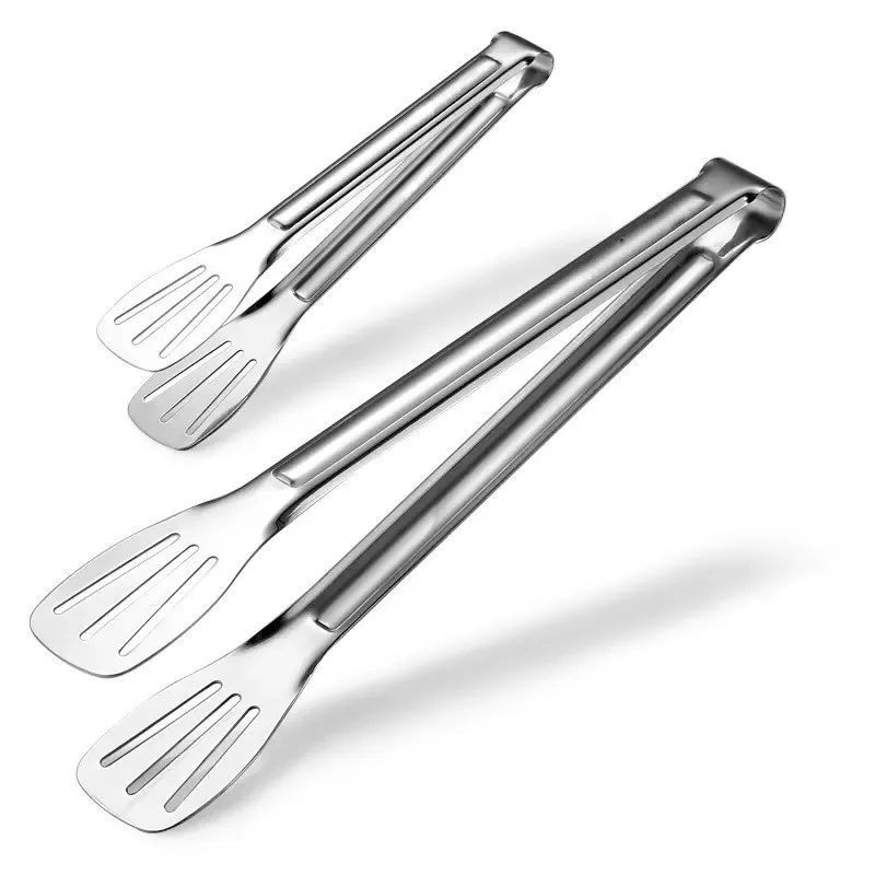 Stainless Steel Food Tongs Barbecue Tongs Meat Salad Steak Food Serving Clip Tweezers Long BBQ Cooking Tongs Kitchen Utensils images - 6