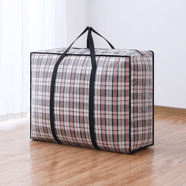 TSHAOUN - Lot De 2 Grands Sacs De Rangement étanches 90L - Pour Sous Le Lit, Déménagement, Vêtements Saisonniers - Noir, Avec Poignées Et Fermeture Zip