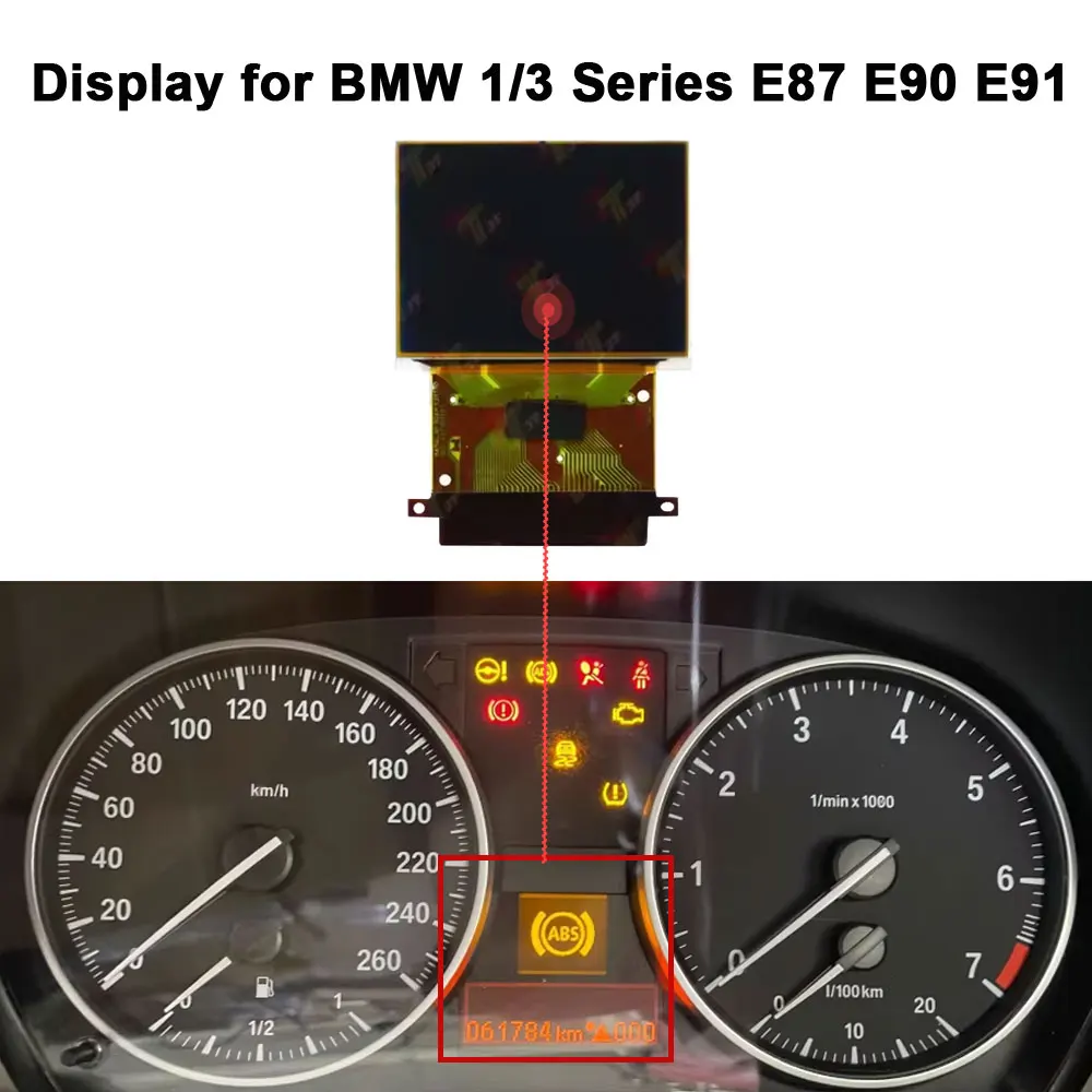 BMW E90 E91 E87 VDO 계기판용 새 대시보드 LCD 디스플레이 1024932-13