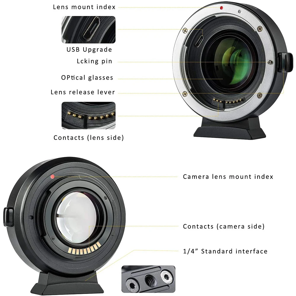 Viltrox EF-EOS M Lens Adapter Electronic Auto Focus for EOS EF EF-S Lens to EOS