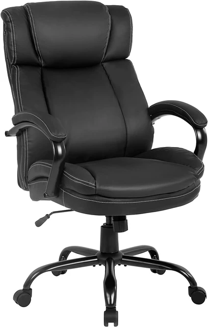 Office Chair 500lbs Wide Seat Ergonomic Desk Chair PU Leather