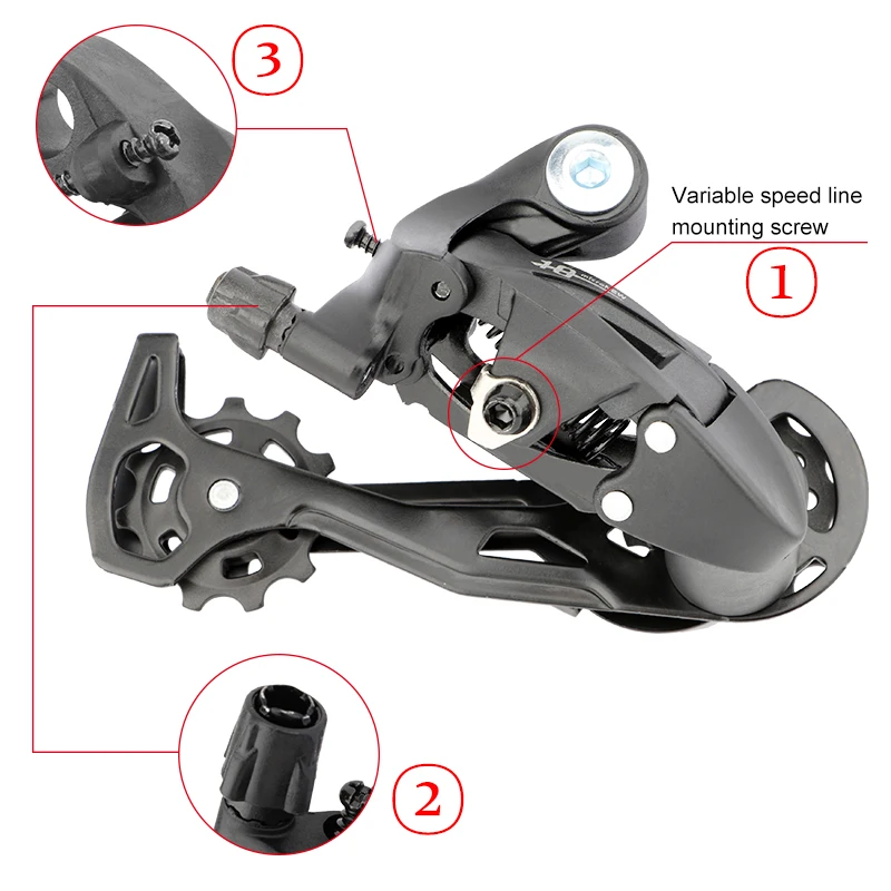Speed Derailleur 7-11 Speed Bike Rear Derailleur Steel MTB