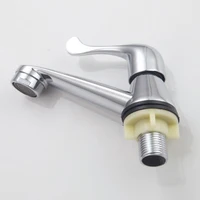 Kitchen Faucets Zinc Alloy Single Cold Water Tap Basin Mixer Home Kitchen Bathroom Basin Sink Faucet Zinc Alloy Single Handle 1