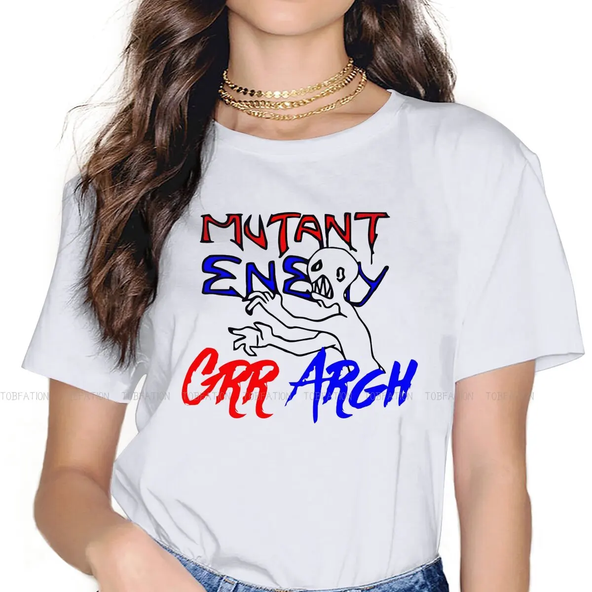 

Grr Argh товарная футболка для девочек вернуть Vampurr Топы модная женская футболка Базовая летняя свободная
