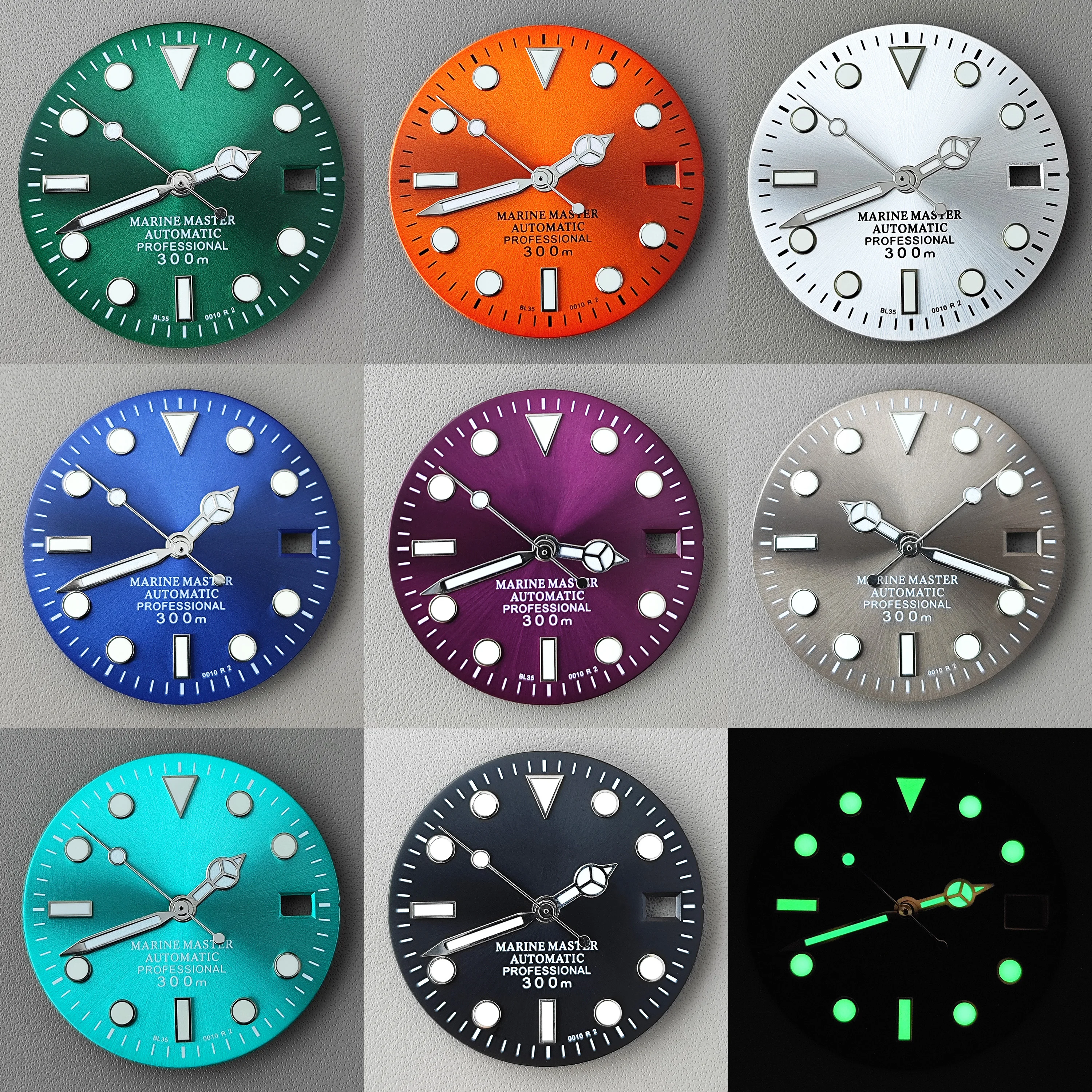 

Циферблат для часов NH35, зеленые светящиеся часы с S-образным циферблатом, 29 мм, подходит для часов NH35, NH36, Часовые аксессуары, инструмент для ремонта часов