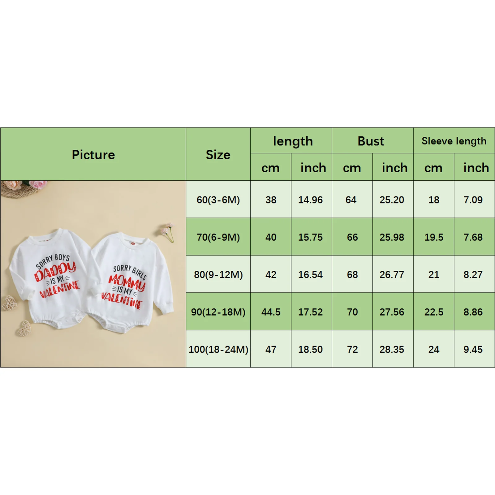 Valentine&s Day costume for girls Boy Girl Romper Long Sleeve Letters Print Spring Short Crotch Button jumpsuit for newborns