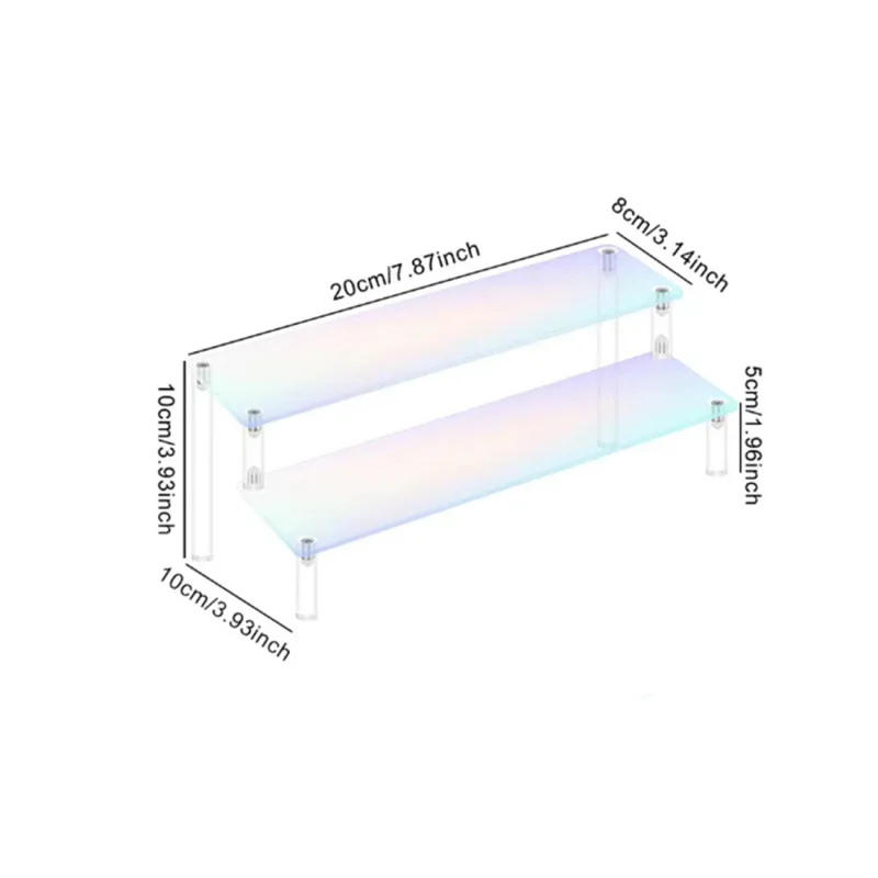 Clear Acrylic Display Stand For Anime Figures Cupcake Shelf Organizer thumbnail 6