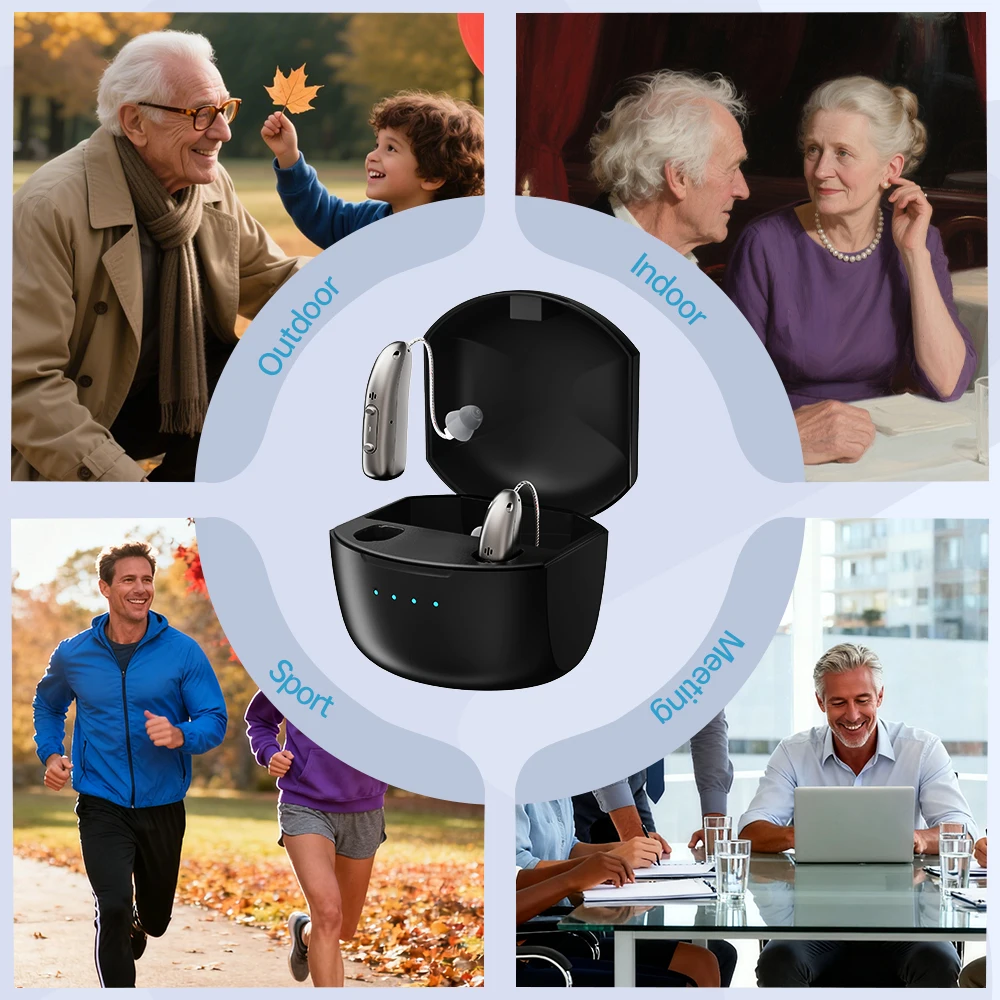 Appareil auditif bte numérique pour seniors et modes réglables_voghion.com