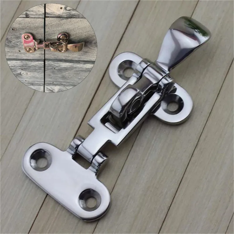 Marine Boat Stainless Deck Lock Down Clamp Deck Hasp Locker Anti-Rattle Latch Fastener marine accessories marine fastening set marine hardware 1pc