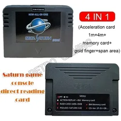 Original ALL IN One SS Sega SATURN SD Card Pseudo KAI Games Video Used with Direct Reading 4M Accelerator Function 8MB Memory