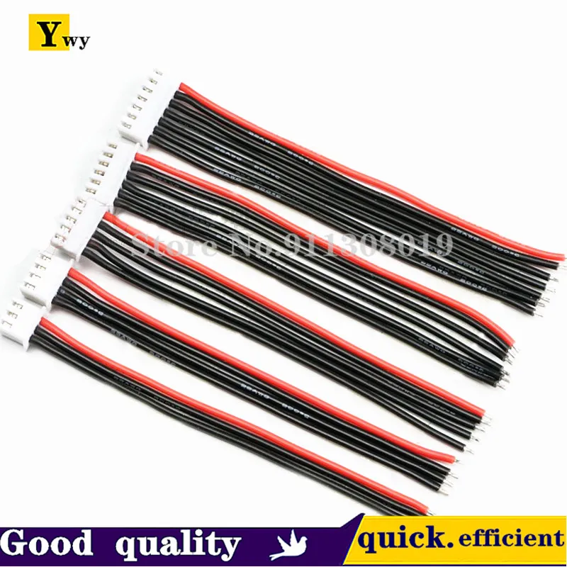 IMAX B6 커넥터용 Lipo 배터리 밸런스 충전기 케이블, 플러그 와이어, 22AWG 실리콘 와이어, 암 10 cm, 20 cm, 30cm, 2S, 3S, 4S, 5S-13S, 로트 당 1 개
