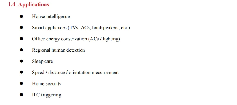 R24ett1 Trajektorie-Tracking-Radars ensor 2,4g Millimeter welle Menschliche Präsenz Erfassungs spur Verbindungs wahrnehmungs modul – Detail 4