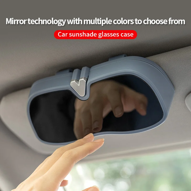Portable Car Sun Visor Glasses Holder and Protective Case