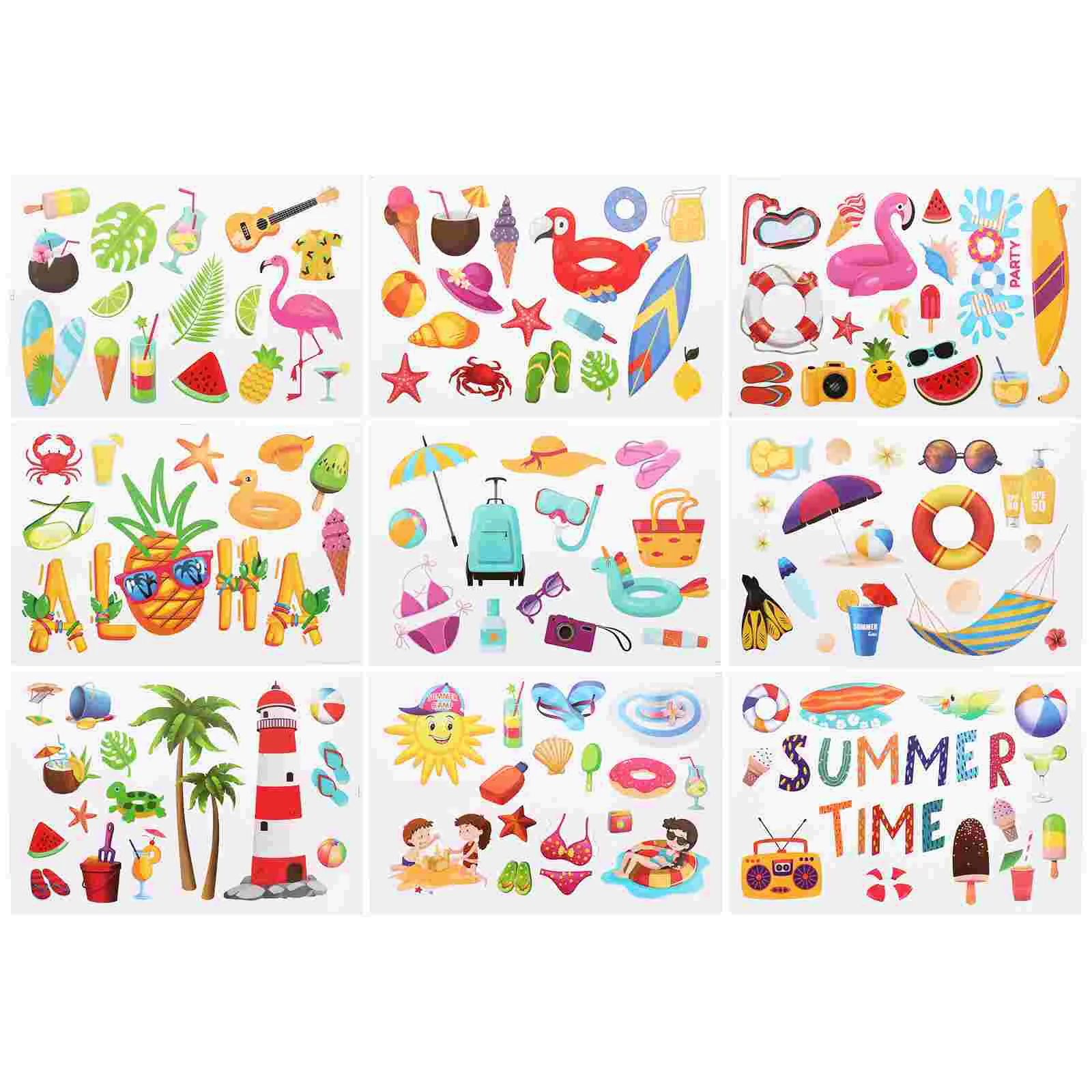 Mariposas Decorativas Para Pared Hawaiian Day Stickers Window Clings Per Finestre In Vetro