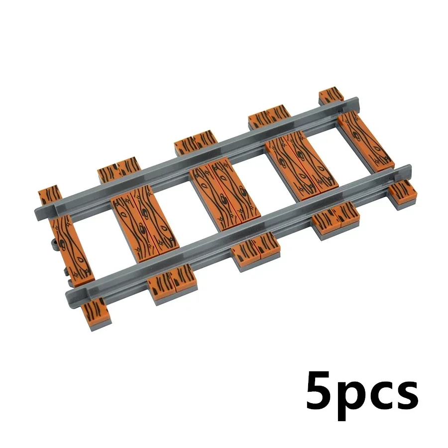 City Train Rail Tracks and Railway Building Block Set - Creative DIY Brick Toys