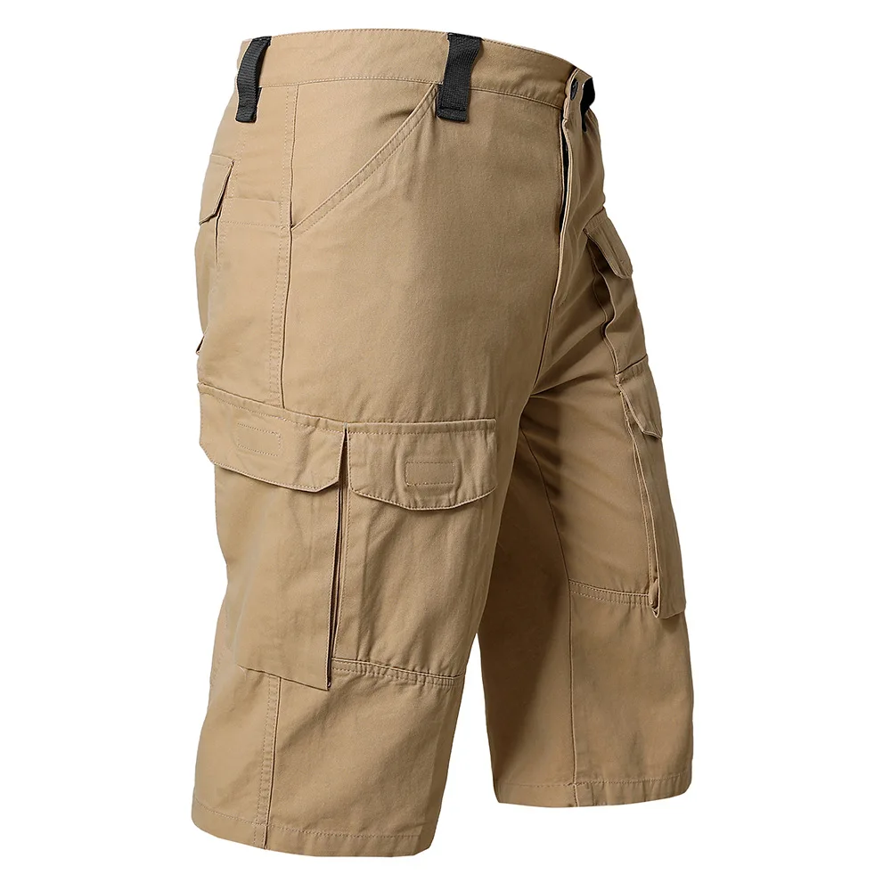 Cargo Shorts Military Tactical Cotton Pants Men Army Jogging Multi-pocket Athletic Outdoor Recreation Loose Plus Size Shorts