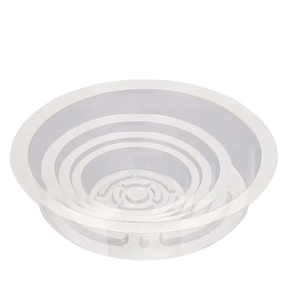 Description Picture 6 of item5PCS Round FlowerPot Tray for Indoor Plant Bonsai Drip Saucers Garden PP Plastic Transparency Planter Mat Reusable Pot Water Pan