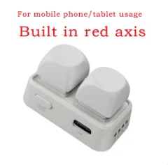 Bluetooth Dual Button Keypad & E - book Page Turner Remote Control (White  mobile)