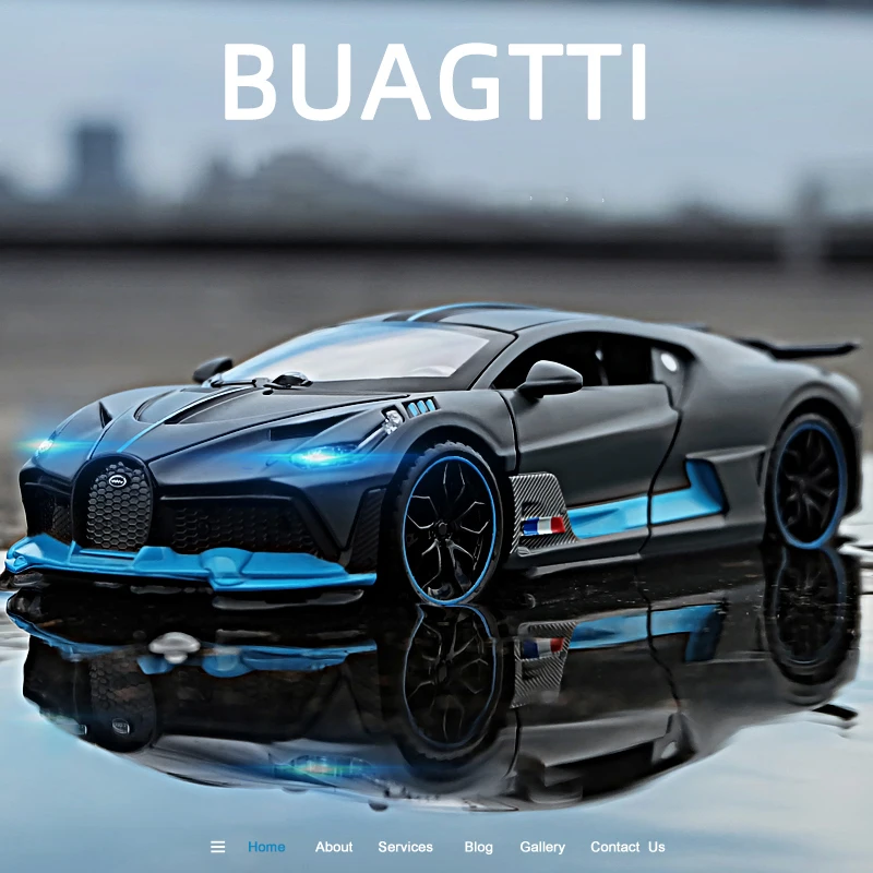 

1:32 Alloy Diecasts Bugatti Divo Toy Car Model Metal Toy Vehicles Miniature Car Model Pull Back Toys For Kids Christmas Gift