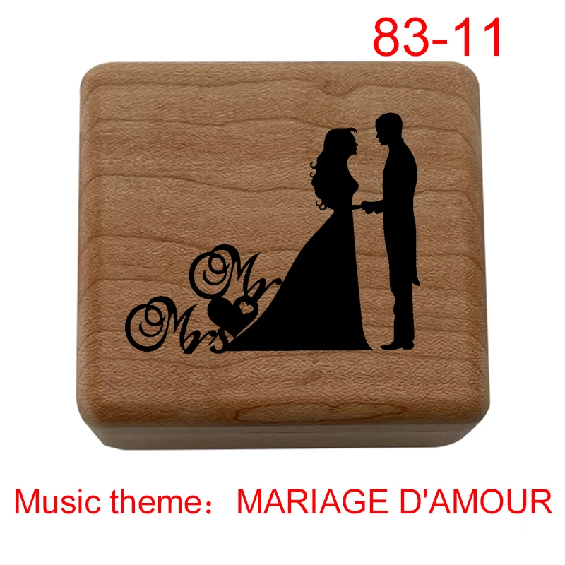 MARIAGE D'AMOUR Music Box classic music theme wind up for girlfriend boyfriend wife husband birthday present christmas gift 5
