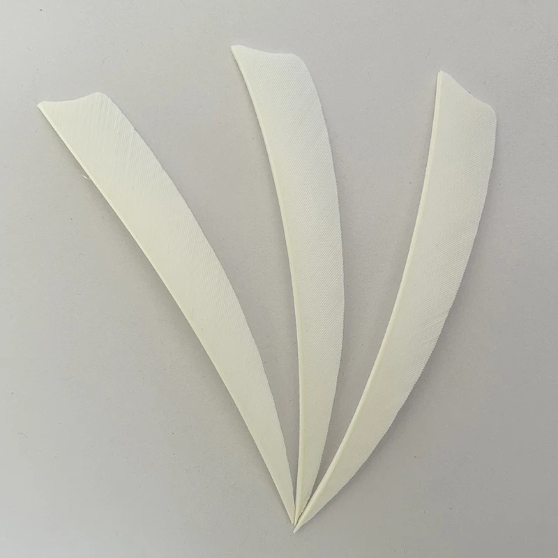 Plumes de flèche blanches pour bricolage, plumes de dinde, plumes de tir à l'arc, accessoires d'arc de chasse, RW, 2 po, 3 po, 4/5 po, 50 pièces  18
