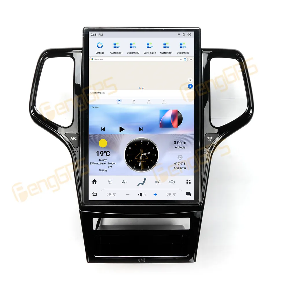 

14.4 Inch for Jeep Grand Cherokee 2011-2013 with Wireless Charging Qualcomm Support Europe, Asia and North America Car Radio GPS