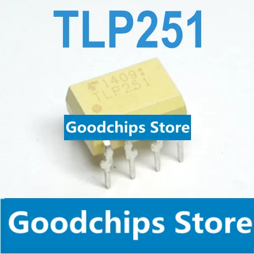 DIP-8 TLP251 линейный оптрон изолятор привода IGBT DIP8 оригинальный импортный чип |