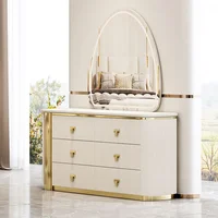 Lit King Size 2024 avec Cadre en Bois Blanc et Tête de Lit en Cuir – Ensemble de Mobilier de Chambre Parentale Moderne et Luxueux pour Villa et Maison 4