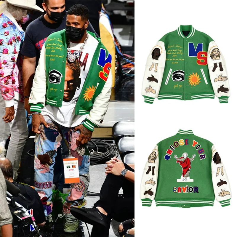 Brand Green Baseball Jackets Men Embroidery Patchwork Letter College Varsity  Jacket Vintage Bomber Coat Couples M-2XL Streetwear - AliExpress