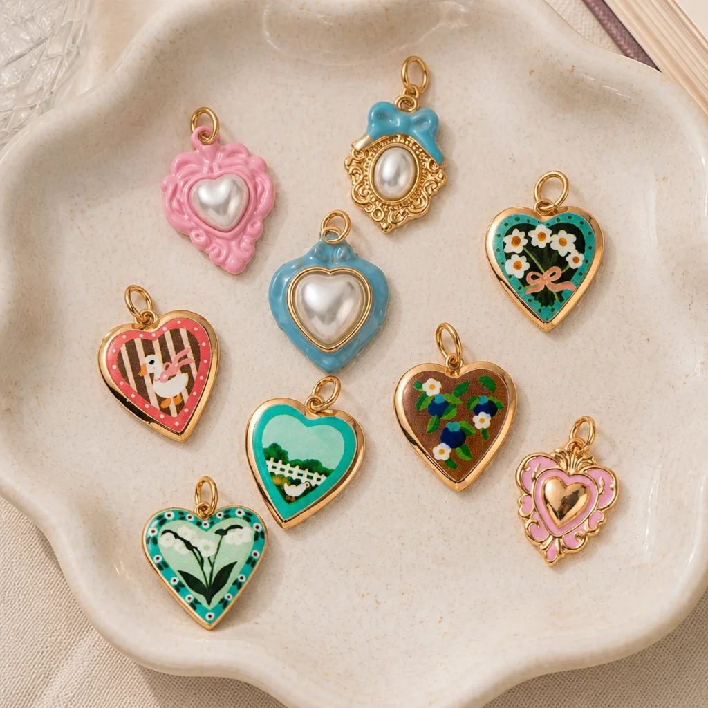 Ins Simple Healing Sweet And Cute Love Bouquet Blueberry DIY Anhänger Charms Schmuckherstellung