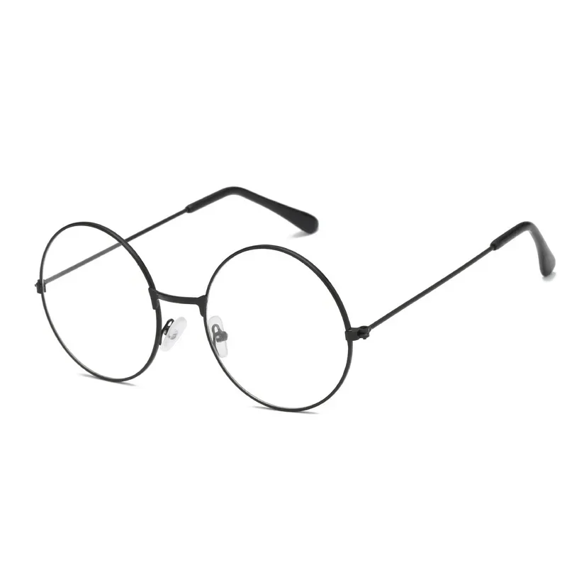 Cosplay Anime Glasses Cosplay Accessories Anime Frame Round Metal Flat Retro Art Glasses Adult Boy Clothing Props Gifts