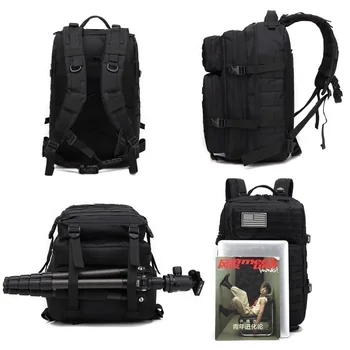 50L 1000D Nylon Waterproof Trekking Fishing Hunting Bag Backpack Outdoor Military Rucksacks Tactical Sports Camping Hiking 5